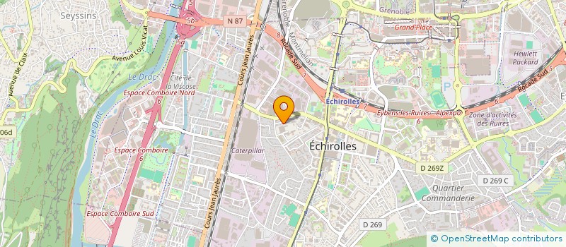 localisation de l'entreprise CONCEPT RENOV GENERALE  ECHIROLLES