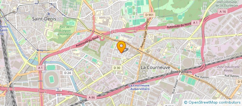 localisation de l'entreprise CONCEPT RENOVATION à LA COURNEUVE