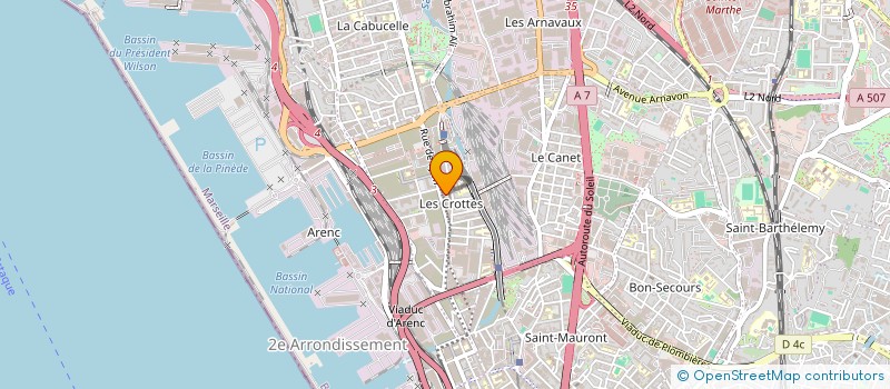 localisation de l'entreprise CONCEPT RENOVATION BATIMENT ET SERVICES à MARSEILLE