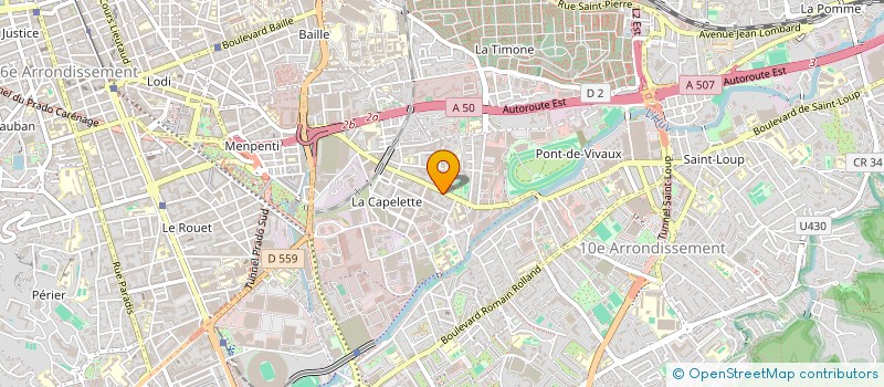 localisation de l'entreprise CONCEPT RENOVATION DE L HABITAT  MARSEILLE