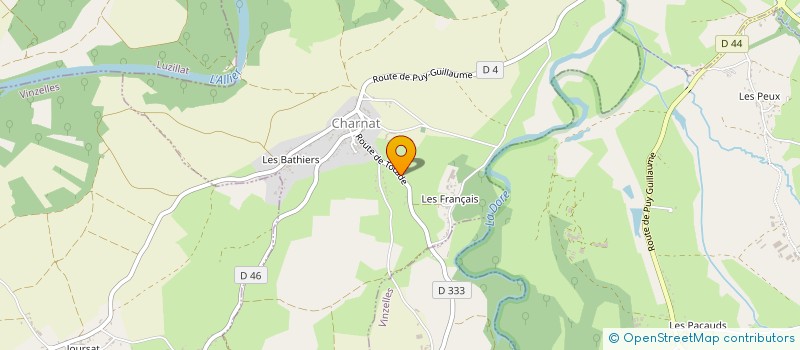 localisation de l'entreprise CONCEPT RENOVATION HABITAT  CHARNAT