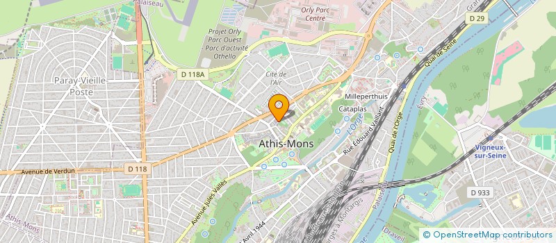localisation de l'entreprise CONCEPT RESEAUX à ATHIS MONS