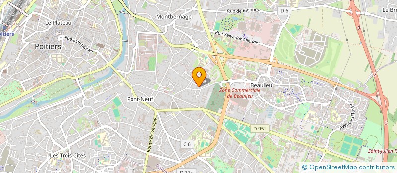 localisation de l'entreprise CONCEPT-RESIDENCE-LOISIRS à POITIERS