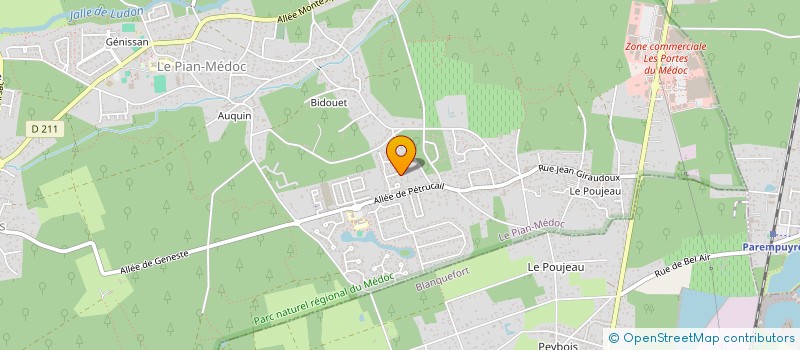 localisation de l'entreprise CONCEPT RESINE DESIGN à LE PIAN-MEDOC
