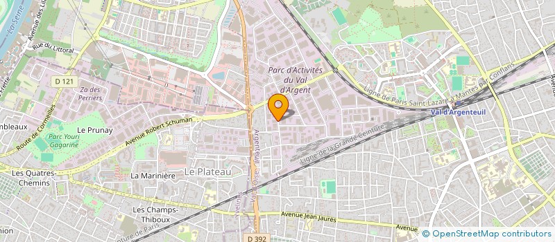 localisation de l'entreprise CONCEPT RESSORTS  ARGENTEUIL