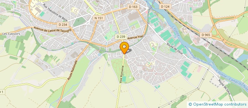 localisation de l'entreprise CONCEPT ROUTES à AUXERRE