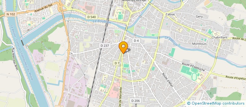 localisation de l'entreprise CONCEPT'SANTE  MONTELIMAR