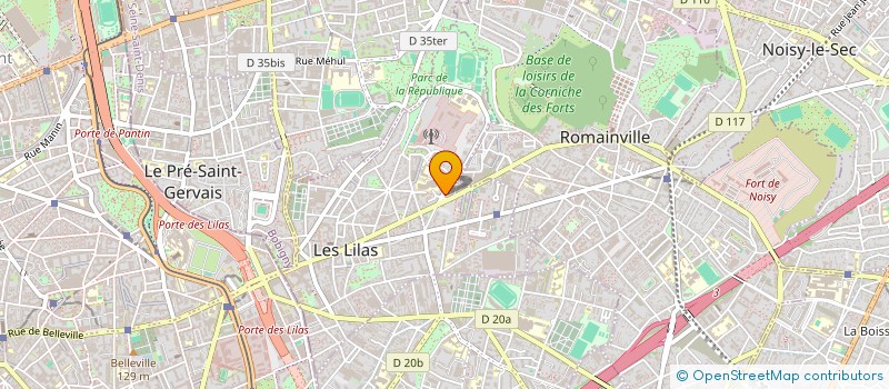 localisation de l'entreprise CONCEPT SECURITE PRIVEE à LES LILAS