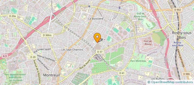 localisation de l'entreprise CONCEPT SERVICES ET OUTILLAGE à MONTREUIL