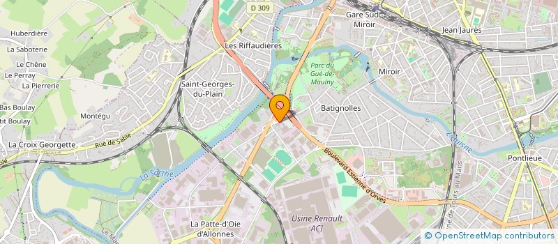 localisation de l'entreprise CONCEPT TECHNIQUE BATIMENT à LE MANS