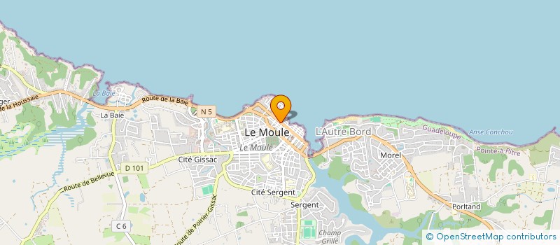 localisation de l'entreprise CONCEPT TECHNIQUES AUDIOVISUEL SERVICES + à LE MOULE
