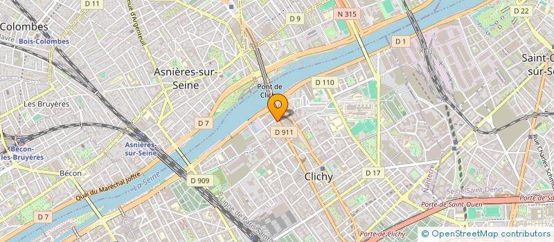 localisation de l'entreprise CONCEPT TENNIS à CLICHY