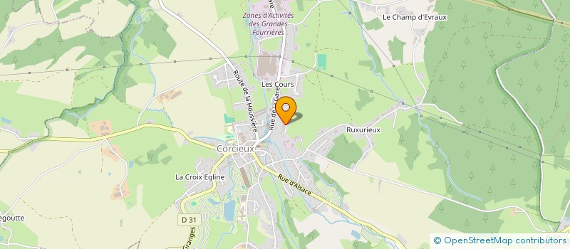 localisation de l'entreprise CONCEPT TRANSPORT 88  CORCIEUX