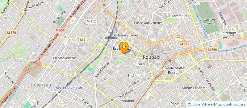 localisation de l'entreprise CONCEPT & TRAVAUX  ROUBAIX