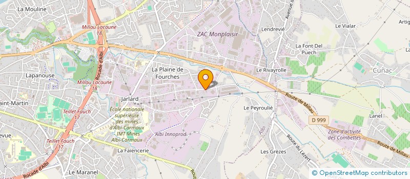 localisation de l'entreprise CONCEPT & TRAVAUX à ALBI