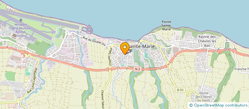 localisation de l'entreprise CONCEPT TRAVAUX BATIMENT ET VRD à SAINTE-MARIE