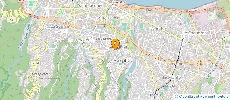 localisation de l'entreprise CONCEPT TRAVAUX SARL à SAINT-DENIS