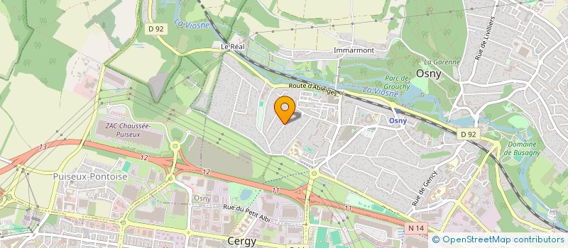 localisation de l'entreprise CONCEPT URBAIN  OSNY