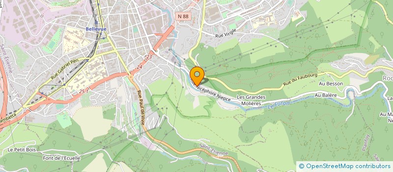 localisation de l'entreprise CONCEPT VAPEUR à SAINT-ETIENNE