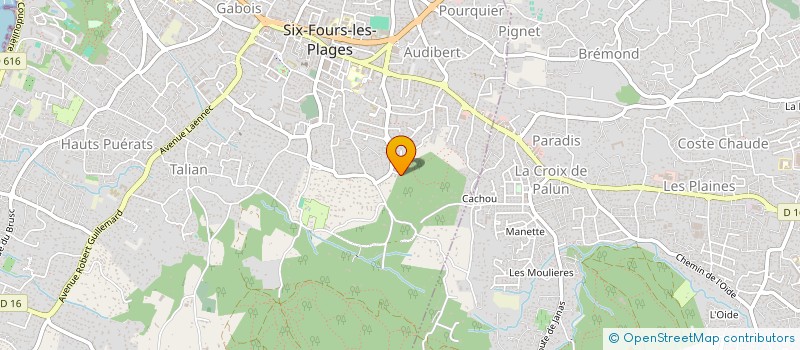 localisation de l'entreprise CONCEPT VINGT ET UN à SIX-FOURS-LES-PLAGES