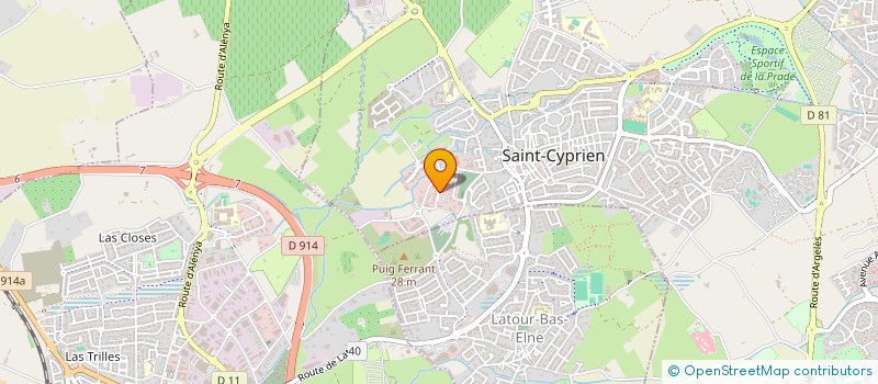 localisation de l'entreprise CONCEPT WATER  ELNE