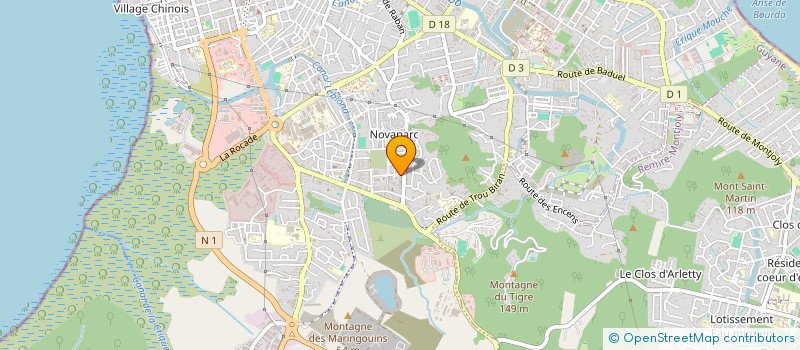 localisation de l'entreprise CONCEPT2I  CAYENNE