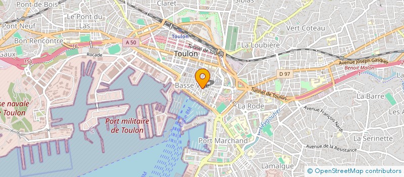 localisation de l'entreprise CONCEPTE CONSTRUCTION GLE BATIMENTS à TOULON