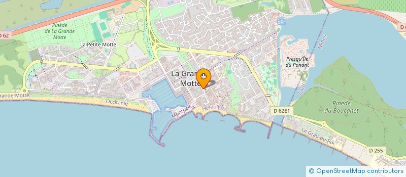 localisation de l'entreprise CONCEPTEUR D'ESPACES ATYPIQUES  LA GRANDE-MOTTE