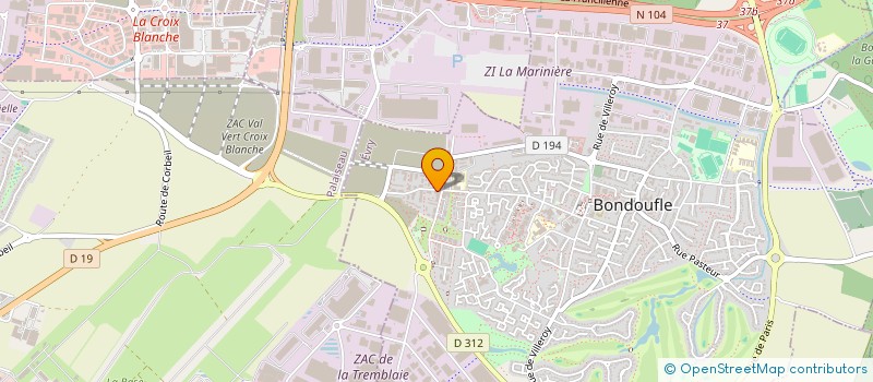 localisation de l'entreprise CONCEPTION à BONDOUFLE