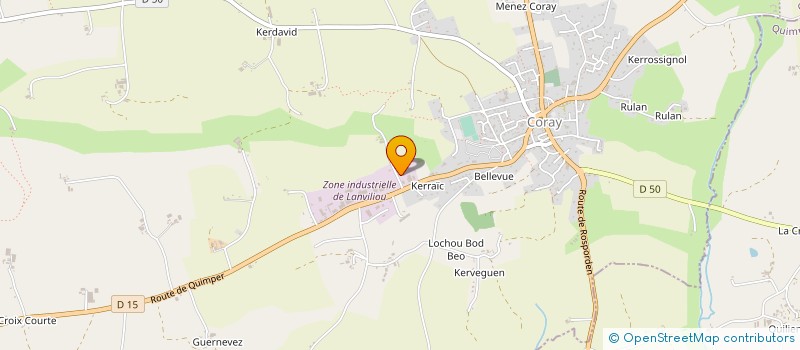 localisation de l'entreprise CONCEPTION CHAUDRONNERIE MECANIQUE TECHNOLOGIE  CORAY