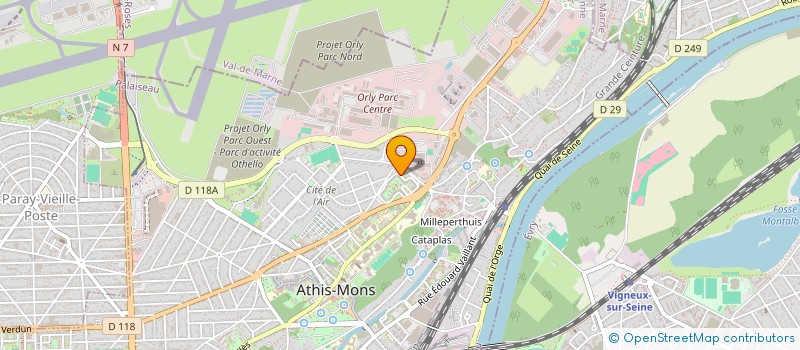 localisation de l'entreprise CONCEPTION COMMERCE à ATHIS-MONS