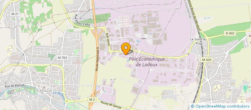 localisation de l'entreprise CONCEPTION DE FACADE ET FACONNAGE à CEBAZAT