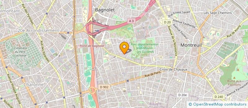 localisation de l'entreprise CONCEPTION DEVELOPPEMENT LOGICIELS à BAGNOLET