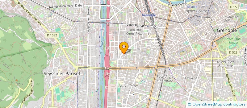 localisation de l'entreprise CONCEPTION DEVELOPPEMENT PRESTATIONS INFORMATIQUES à GRENOBLE