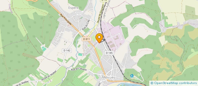 localisation de l'entreprise CONCEPTION ELABORA ENSEMBLE ELECTRO MECA à MERCUES