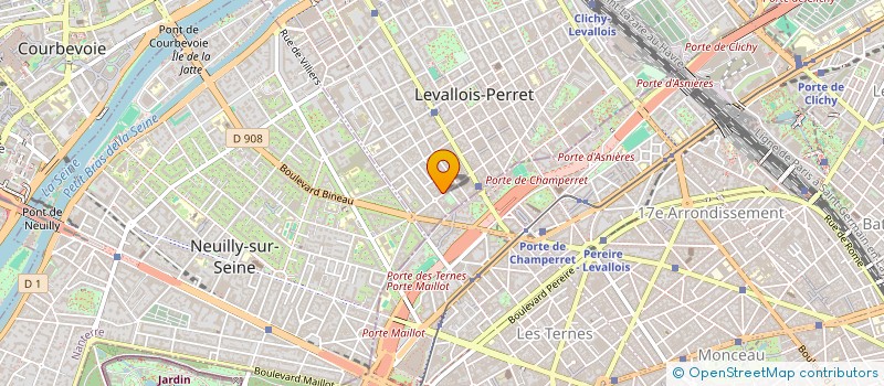 localisation de l'entreprise CONCEPTION ET ACCOMPAGNEMENT PERSONNALISES AUX ENTREPRISES à LEVALLOIS-PERRET