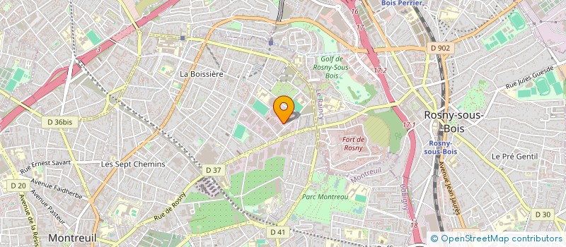 localisation de l'entreprise CONCEPTION ET COORDINATION DE PROJETS à MONTREUIL