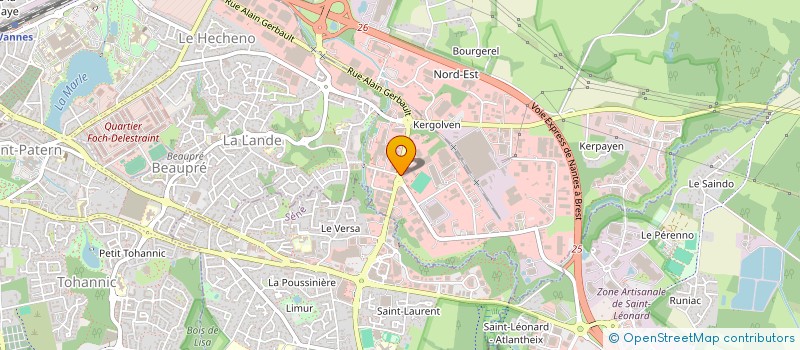 localisation de l'entreprise CONCEPTION ET ETUDE DE STRUCTURE METALLIQUE à VANNES