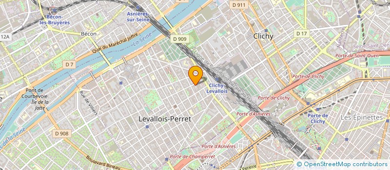localisation de l'entreprise CONCEPTION ET INFORMATIQUE à LEVALLOIS-PERRET