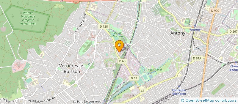 localisation de l'entreprise CONCEPTION ETUDE REALISATION BOISDE à VERRIERES-LE-BUISSON