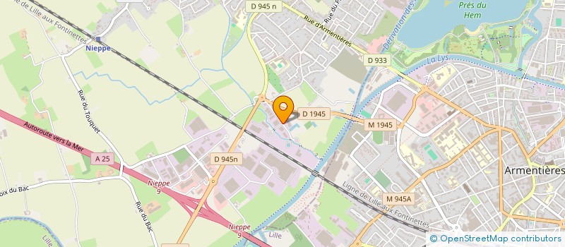 localisation de l'entreprise CONCEPTION ETUDES PRESTATIONS POUCHAIN à NIEPPE