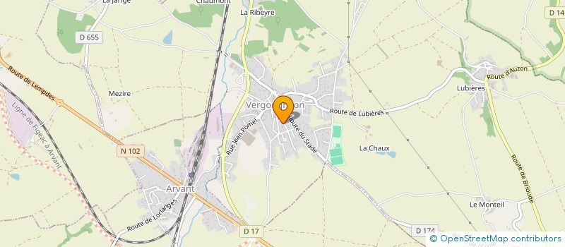 localisation de l'entreprise CONCEPTION FABRIC CHALETS D AUVERGNE  LORLANGES