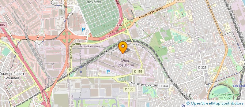 localisation de l'entreprise CONCEPTION GENERALE DE BATIMENT  THIAIS