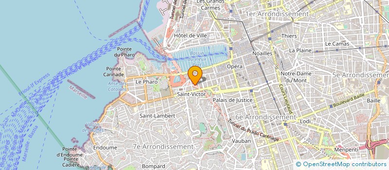 localisation de l'entreprise CONCEPTION INFOGRAPHIQUE à MARSEILLE