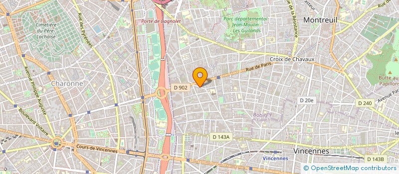 localisation de l'entreprise CONCEPTION INFORM SERVICE ASSISTANCE à MONTREUIL