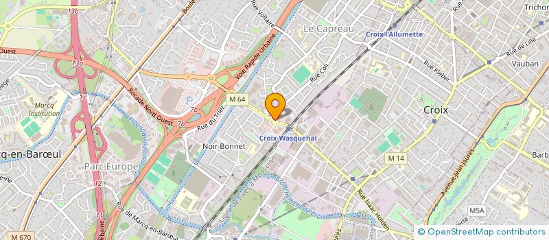 localisation de l'entreprise CONCEPTION INTERIEURE  WASQUEHAL