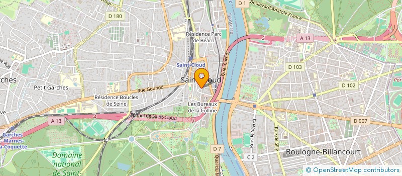 localisation de l'entreprise CONCEPTION & MANUFACTURE à SAINT-CLOUD