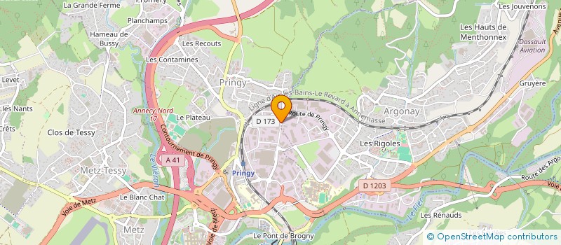 localisation de l'entreprise CONCEPTION MENUISERIE SERRURERIE SAVOIE-LEMAN à ARGONAY