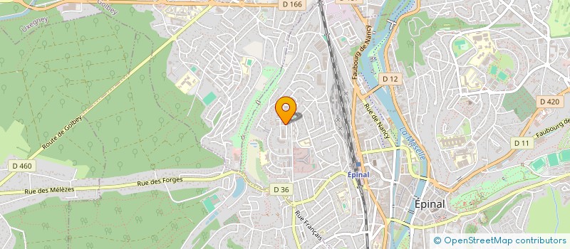 localisation de l'entreprise CONCEPTION MENUISERIES BATIMENTS FERMETURES à EPINAL