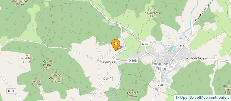 localisation de l'entreprise CONCEPTION MINERALE  REGADES